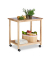 relaxdays Servierwagen braun 66,0 x 38,0 x 62,0 cm