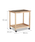 relaxdays Servierwagen braun 66,0 x 38,0 x 62,0 cm