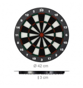 relaxdays Dartscheibe mit Darts
