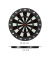 relaxdays Dartscheibe mit Darts
