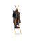 relaxdays Kleiderständer braun Holz 6 Haken 50,0 x 171,0 cm