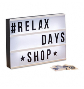 relaxdays Lightbox weiß