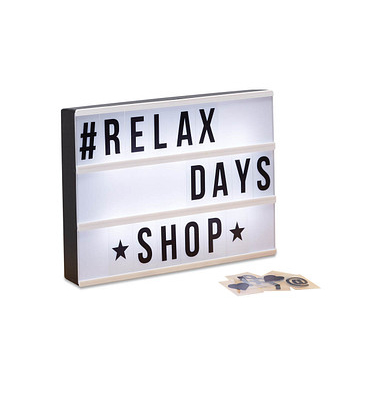 relaxdays Lightbox weiß