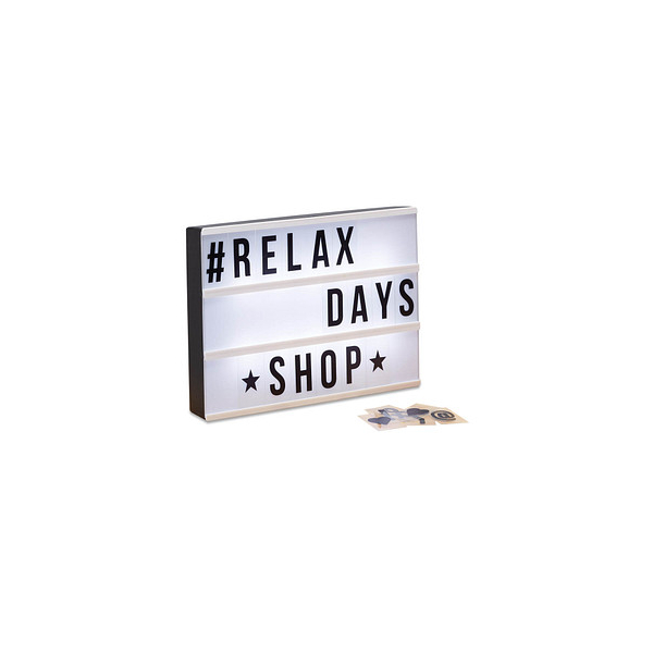 4052025215385 - Light Box Leuchtbox Set mit 85 Zeichen Buchstaben led Leuchtschild HxBxT 22 x 30 x 45 cm weiß schwarz - Relaxdays 4052025215385 - Light Box Leuchtbox Set mit 85 Zeichen Buchstaben led Leuchtschild HxBxT 22 x 30 x 45 cm weiß schwarz - Relaxdays