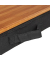 relaxdays Laptopkissen schwarz, braun