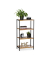 relaxdays Beistellregal braun, schwarz 50,5 x 27,0 x 97,0 cm