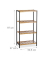 relaxdays Beistellregal braun, schwarz 50,5 x 27,0 x 97,0 cm