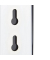 relaxdays WC-Garnitur silber/schwarz Metall