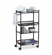 relaxdays Etagenwagen 50,0 x 25,0 cm bis 12,0 kg