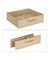 relaxdays Nachttisch Holz braun, weiß 40,0 x 42,5 x 61,0 cm