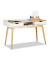 Sekretär ohne 10021842_0, 76cm (H), 120x55cm (BxT), rechteckig, weiß / braun