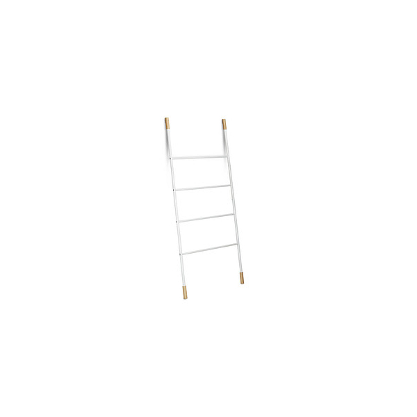 4052025218522 - Handtuchleiter Metall Kleiderleiter mit 4 Sprossen freistehende Wäscheleiter Bambus hbt 150x70x2cm weiß - Relaxdays 4052025218522 - Handtuchleiter Metall Kleiderleiter mit 4 Sprossen freistehende Wäscheleiter Bambus hbt 150x70x2cm weiß - Relaxdays