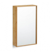 relaxdays Spiegelschrank braun 35,0 x 14,0 x 60,5 cm
