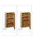 relaxdays Spiegelschrank braun 35,0 x 14,0 x 60,5 cm