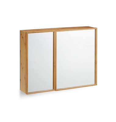 relaxdays Spiegelschrank braun 65,0 x 14,0 x 50,5 cm