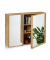 relaxdays Spiegelschrank braun 65,0 x 14,0 x 50,5 cm