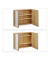 relaxdays Spiegelschrank braun 65,0 x 14,0 x 50,5 cm