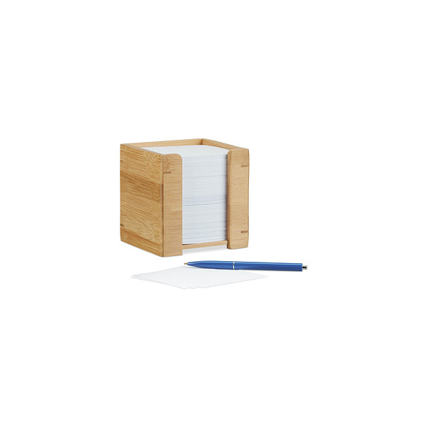 4052025221904 - Zettelbox Bambus Zettelkasten Holz Notizzettel Halter 900 Blatt h x b x t 105 x 105 x 105 cm natur - Relaxdays 4052025221904 - Zettelbox Bambus Zettelkasten Holz Notizzettel Halter 900 Blatt h x b x t 105 x 105 x 105 cm natur - Relaxdays