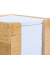 Zettelbox 10022190_0, 95x95mm, inkl. 900 Notizzettel, braun, Bambus