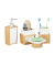 relaxdays Badaccessoires-Set braun