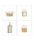 relaxdays Badaccessoires-Set braun