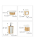 relaxdays Badaccessoires-Set braun