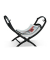 relaxdays Kaminholzkorb 40,0 l schwarz 43,5 x 32,0 x 32,0 cm