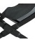 relaxdays Kaminholzkorb 40,0 l schwarz 43,5 x 32,0 x 32,0 cm