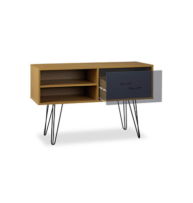 relaxdays Kommode 10022743_0 braun 1 Fachboden 100,0 x 38,0 x 62,0 cm