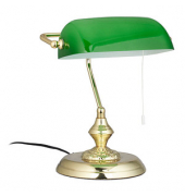relaxdays Tischlampe grün, gold