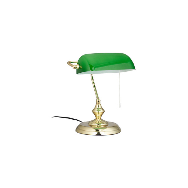 4052025228484 - Bankerlampe mit Zugschalter grüner Schirm runder Sockel Vintage Design Glas hbt 31x225x185cm messing - Relaxdays 4052025228484 - Bankerlampe mit Zugschalter grüner Schirm runder Sockel Vintage Design Glas hbt 31x225x185cm messing - Relaxdays