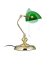 relaxdays Tischlampe grün, gold