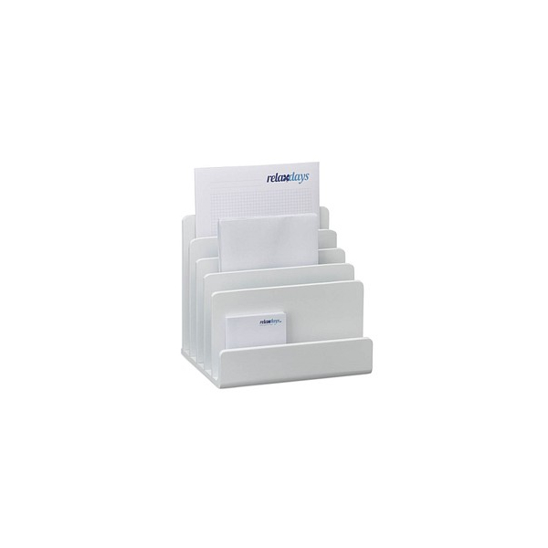 4052025232504 - Relaxdays - Dokumentenhalter Bambus Briefablage 5 Fächer Ordnungssystem Schreibtisch Organizer hbt 23x245x205cm weiß 4052025232504 - Relaxdays - Dokumentenhalter Bambus Briefablage 5 Fächer Ordnungssystem Schreibtisch Organizer hbt 23x245x205cm weiß