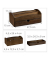 relaxdays Schreibtisch-Organizer braun Bambus 4 Fächer 27,5 x 15,0 x 11,0 cm