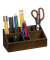 relaxdays Schreibtisch-Organizer braun Bambus 10 Fächer 23,0 x 10,0 x 10,0 cm