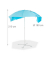 relaxdays Sonnenschirm Strandmuschel rund blau