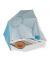 relaxdays Sonnenschirm Strandmuschel rund blau