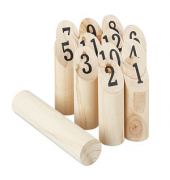 relaxdays Kubb Wikingerspiel Wurfspiel