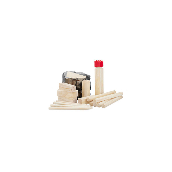 4052025234874 - Relaxdays - Kubb Wikingerspiel Wikinger Wurfspiel aus Kiefernholz roter König groß Gartenspielzeug mit Tasche natur 4052025234874 - Relaxdays - Kubb Wikingerspiel Wikinger Wurfspiel aus Kiefernholz roter König groß Gartenspielzeug mit Tasche natur