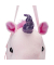 relaxdays Steckenpferd Einhorn rosa, lila