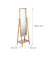 relaxdays Spiegel braun 40,0 x 36,0 x 159,5 cm