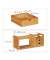 relaxdays Schreibtisch-Organizer braun 80,5 x 19,0 x 21,0 cm