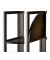 relaxdays Eckregal Bambus dunkelbraun 28,0 x 28,0 x 120,0 cm