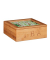 relaxdays Teebox braun 22,0 x 22,0 cm