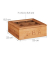 relaxdays Teebox braun 22,0 x 22,0 cm
