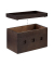 relaxdays Kabelbox 25,5 cm braun