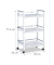 relaxdays Servierwagen weiß 45,0 x 29,0 x 77,5 cm