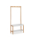 relaxdays Kleiderständer braun Holz 4 Haken 70,5 x 150,0 cm