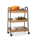 relaxdays Servierwagen braun, schwarz 49,5 x 28,0 x 70,0 cm