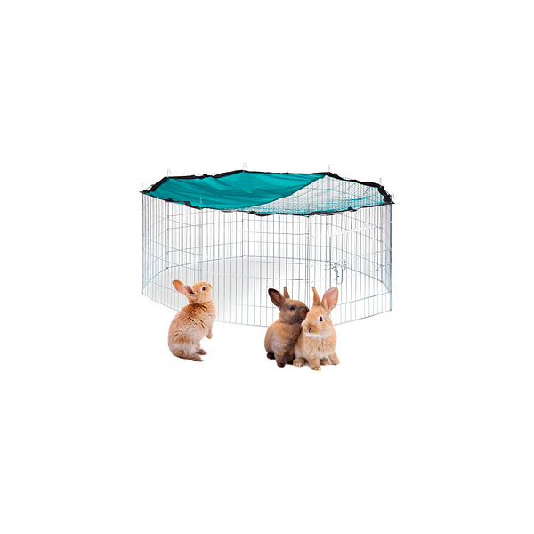 4052025251222 - Relaxdays - xl Freilaufgehege mit Netz-Abdeckung für Hasen und Nager Kleintiergehege mit Sonnenschutz ø 145cm verzinkt 4052025251222 - Relaxdays - xl Freilaufgehege mit Netz-Abdeckung für Hasen und Nager Kleintiergehege mit Sonnenschutz ø 145cm verzinkt